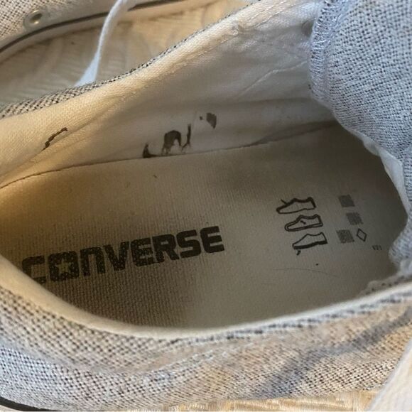 Converse All Star Madison Low Top Sneakers Silver Shimmer Cushion Tongue - Picture 7 of 9